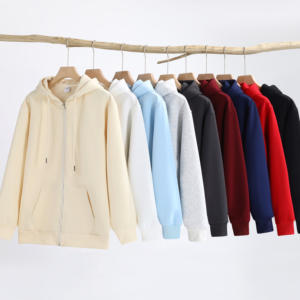 ผู้ผลิตเสื้อฮู้ดซิปพิมพ์โลโก้ตามสั่งสำหรับผู้ชาย คุณภาพสูง เนื้อผ้าหนา ทรงโอเวอร์ไซส์ สไตล์สตรีทแวร์ สำหรับผู้ชายแบรนด์ดัง - Product Image 2