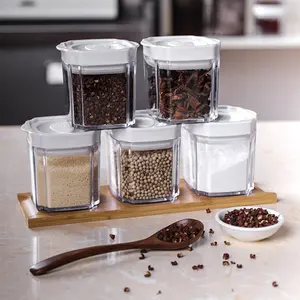 Drawer Storage 5 Pieces Oven Plastic Deli Kitchen Pantry Airtight Big Food Storage cContainers with Lids