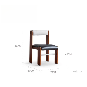<span class=keywords><strong>Chaise</strong></span> de <span class=keywords><strong>salle</strong></span> à <span class=keywords><strong>manger</strong></span> moderne en cuir massif de style mid-century, <span class=keywords><strong>chaise</strong></span> de coiffeuse/bureau écologique et tabouret design pour la maison et l'hôtellerie - Product Image 6
