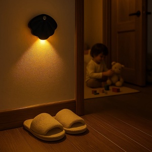 Luz Nocturna LED con Sensor de Movimiento para Sala de Estar, Funciona con Batería, Lámpara de Pared Inalámbrica para Dormitorio, Cocina, Pasillo, Mesita de Noche - Product Image 1