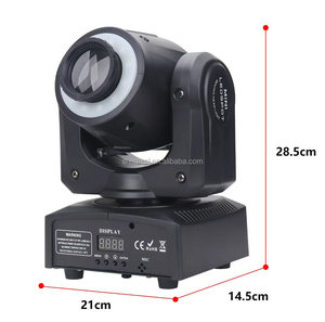 <span class=keywords><strong>30W</strong></span> Mini Di chuyển đầu ánh sáng với DMX512 12 kênh <span class=keywords><strong>30W</strong></span> trắng <span class=keywords><strong>LED</strong></span> tự động kích hoạt âm thanh chủ-nô lệ chế độ cho các sự kiện sân khấu trong nhà - Product Image 2