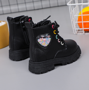 Kids Boots Shoes for Girl Boots Black for School Rubber Boots for Children - Product Image 5