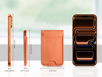 Support de téléphone pliable avec porte-cartes magnétique, porte-cartes de crédit anti-RFID avec aimant puissant, avec fonction pince à billets