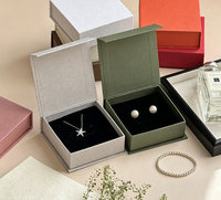 Boîtes en papier personnalisées avec logo, écologiques, pour bijoux (boucles d'oreilles, colliers, bagues), avec fermeture magnétique, pour accessoires cadeaux