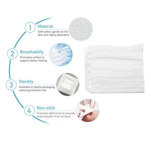 Медицинский стерильный марлевый тампон BLUENJOY из чистого хлопка с воздухопроницаемостью, ватный марлевый рулон для больницы - Product Image 3