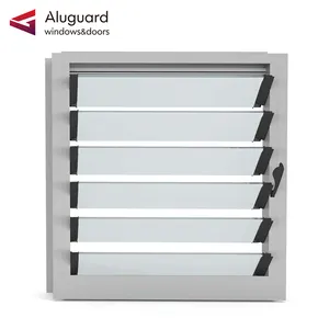 Manual exterior terrace shuttering plates American Standard louver glass 2024 Latest popular louvre pergola