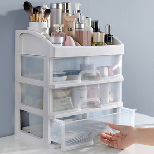 Transparante Desktop Kleine Lade Bureau Opbergkast Plastic <span class=keywords><strong>Mini</strong></span> Cosmetische Opbergdoos - Product Image 2