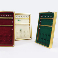 Présentoir mural de luxe en métal pour colliers, bagues et boucles d'oreilles – Idéal pour les vitrines de bijouteries et expositions