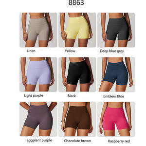 Sıcak satmak Fitness spor giyim yaz spor Yoga kısa tayt kadın Yoga şort pantolon - Product Image 5