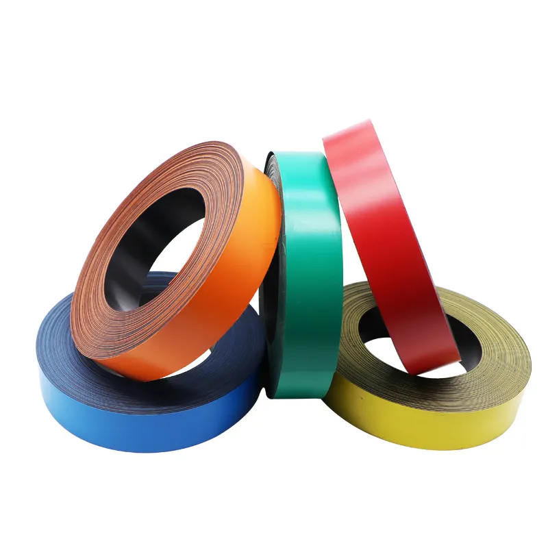 Strip Magnet karet perekat diri warna-warni pita kerajinan DIY