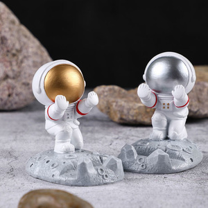 Support <span class=keywords><strong>de</strong></span> téléphone portable personnalisé créatif en résine pour astronaute, <span class=keywords><strong>figurine</strong></span> d'animal d'astronaute, ours mignon, support <span class=keywords><strong>de</strong></span> téléphone portable décoratif - Product Image 6