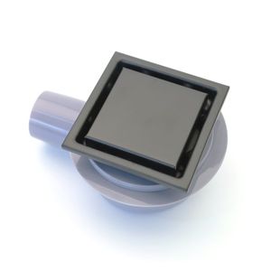 Desagüe <span class=keywords><strong>Vertical</strong></span> cuadrado de rejilla Invisible moderno Drenaje Del Suelo Anti-obstrucción Desagüe de suelo de acero inoxidable de 4x4 pulgadas para Cocina - Product Image 3