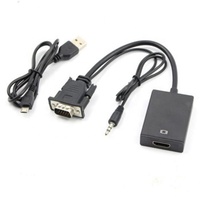 Adaptateur HDMI femelle vers HDMI femelle, avec câble d'alimentation USB, câble Audio 1080P, convertisseur original