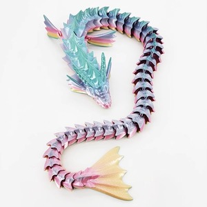 Dragones Decorativos Impresos en 3D, Juguetes de Plástico Luminosos con Articulaciones Móviles, Dragones de Agua y Mar, Decoraciones Infantiles - Product Image 4