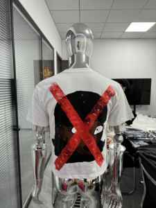 Maglietta da uomo con stampa digitale squadrata pesante corta girocollo oversize 100% cotone tutto il giorno che attira gli occhi - Product Image 3