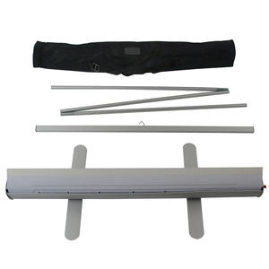 80x200cm profesyonel Banner standı rulo hafif geri çekilebilir çelik çerçeve aletsiz montaj taşınabilir ekran promosyon marka - Product Image 6