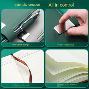 Tùy chỉnh A5 máy tính xách tay từ khóa mềm da bìa cứng cho văn phòng kinh doanh làm việc cuộc họp phút tùy chỉnh có thể in A3 - Product Image 3