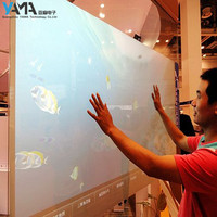 Nouvelle feuille tactile interactive transparente multi-touch pour moniteur avec 10 points de contact, compatible réalité virtuelle, câble USB et carte de contrôle