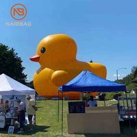 Canard gonflable géant Décoration publicitaire de dessin animé extérieur Grands canards gonflables en caoutchouc jaune à vendre