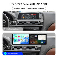 Radio MOOKAKA Dual de 9.1 Pulgadas para BMW Serie 6 2013-2017 NBT, Pantalla Inalámbrica CarPlay, Reproductor de Video, Android 14, Navegación GPS, Wifi