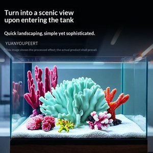 <span class=keywords><strong>Coral</strong></span> Artificial para Pecera, Adorno de <span class=keywords><strong>Coral</strong></span> Artificial para Acuario, Decoración de Acuario, Planta Artificial Pequeña de Plástico - Product Image 1