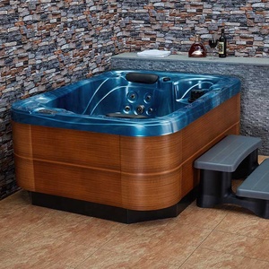 Hot Sale Bathtub 3 Person Health Outdoor Spa Cheap <strong>Massage</strong> Air Jet Hot Tub with Unique <strong>Pop</strong>-up TV - Product Image 1