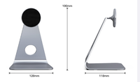 Support de téléphone portable magnétique de bureau en alliage d'aluminium avec angle réglable à 360 degrés, étanche pour usage domestique
