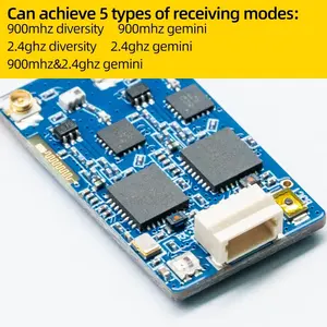 Récepteur Gemini double bande BAYCK 900 MHz 2,4 GHz 915 MHz ELRS ExpressLRS RX TCXO FPV Racing Longue portée Drone à aile fixe Métal - Product Image 4