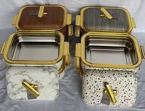 Plat de service isotherme carré 4L, design architectural, pour économiser de l'espace - Product Image 3