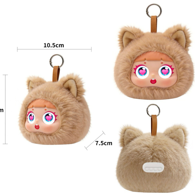 Wholesale Cute Plush HeartEye Speaker with Animated Eye Screen for Kids Gift