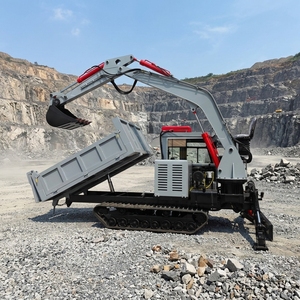5 Ton Agricultural <b>Tracked</b> Dump Truck with Excavator Bulldozer 35km/h Factory Direct Sale - Product Image 1