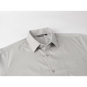 เสื้อเชิ้ตเดรสแขนสั้นผู้ชายผ้าฝ้ายยืดกระดุมติดกระเป๋า ป้องกันรอยยับ - Product Image 3