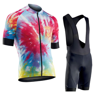 Ensemble de cyclisme sur route unisexe personnalisable, manches courtes et short à bretelles, professionnel, séchage rapide, léger, portable, haute qualité - Product Image 2