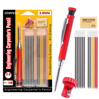 Ensemble de crayons de menuiserie 2,8 mm - Crayon d'ingénierie, stylo de marquage réglable, stylo à dessin, mine de crayon en graphite
