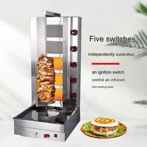 Máquina <span class=keywords><strong>de</strong></span> Shawarma <span class=keywords><strong>de</strong></span> Acero Inoxidable a Gas, Totalmente Automática, Temperatura Uniforme, Calentamiento Rápido, Gran Capacidad, Uso en Restaurantes - Product Image 5