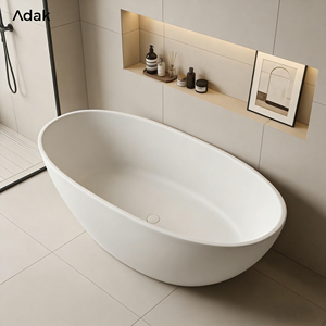 Vente directe d'usine, baignoire d'angle portable pour intérieur, salle de bain à domicile, hydrothérapie à température constante, <span class=keywords><strong>pierre</strong></span> naturelle, usage familial - Product Image 2