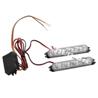 4 LED 1 bis 2 zweifarbige Blitzlichter für Not fahrzeuge Auto blitz 12V 12W Warnleuchten für Kühlergrill deck