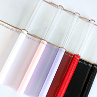 Kertas Pembungkus Bunga Cellophane Transparan Hot Stamping Garis Emas, Kertas Kemas Buket, Kertas Pembungkus Florist Transparan Grosir