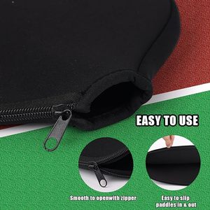 Housse de <span class=keywords><strong>raquette</strong></span> de pickleball en néoprène imperméable personnalisée, avec poche en filet portable - Product Image 4