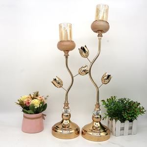 Bougeoir de pilier d'applique suspendue en métal de fer haut de gamme et candélabre de lanterne décor à la maison et boîte de centres de table de mariage - Product Image 6