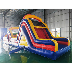Venta al por Mayor de Pista de Obstáculos Inflable de PVC de 36 Pies para Entrenamiento y Juego, con Tobogán y Muro de Escalada, para Niños y Adultos, con 3 Años de Garantía - Product Image 3