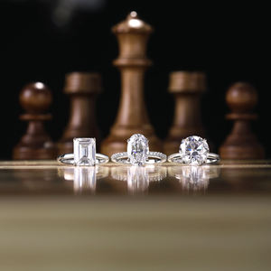 Cincin Pernikahan/Pertunangan/Promisi Elegance Queens's Gambit Winning Move Top Fine Jewelry Sterling Silver Eternity Band 5A 8A Zirconia - Product Image 6