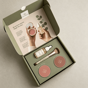 <b>Blush</b> Cosmetic Makeup Branded Shipping Packaging Corrugated Mailer Box E Flute Die Cut Mailer Box Custom Packaging - Product Image 2