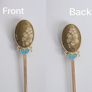 Bâtonnet à <span class=keywords><strong>cheveux</strong></span> en émail plaqué or <span class=keywords><strong>pour</strong></span> Cheongsam - Product Image 3