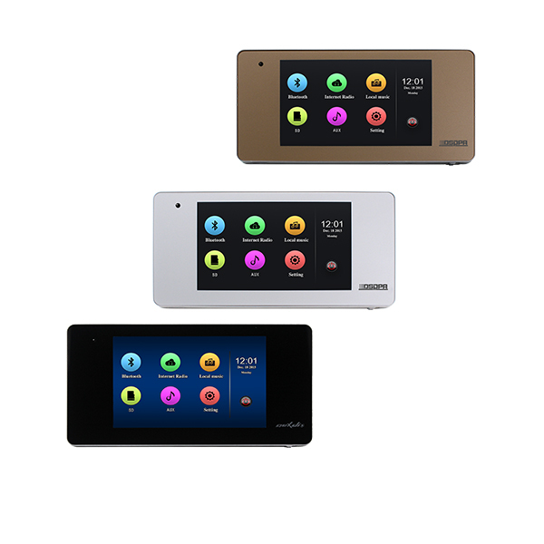 Smart Home Audio System Touch Screen Stereo Wifi Music Blue Tooth in Wall Amplifier With Remote Controller