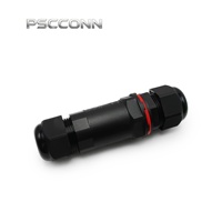 Connecteur circulaire étanche IP68 PSCCONN GW25 à 4 cœurs, fiche de câble industrielle extérieure robuste 24A 450V, boîtier métrique M25
