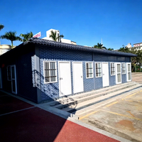 Maison conteneur moderne en acier démontable 20ft 40ft, préfabriquée et durable, pour bureaux, entrepôts, magasins, garde-corps, halls, résistante au vent, personnalisable