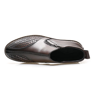 Botas de Vestir para Hombre, Nuevas, de Moda, de Piel Sintética y Gamuza, Estilo Chelsea - Product Image 4