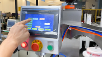 Goldtec Machine à emballer scellant pour boîtes en mousse à rotation automatique de 360 degrés Machine à sceller les boîtes en mousse avec ruban adhésif