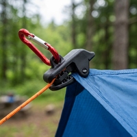 Clip de fixation pour bâche de tente coupe-vent, pince crocodile en plastique, accessoire de tente pour le camping